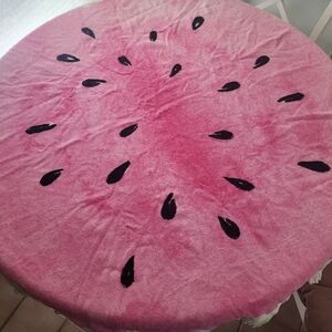 Vibrant Watermelon Round Tablecloth